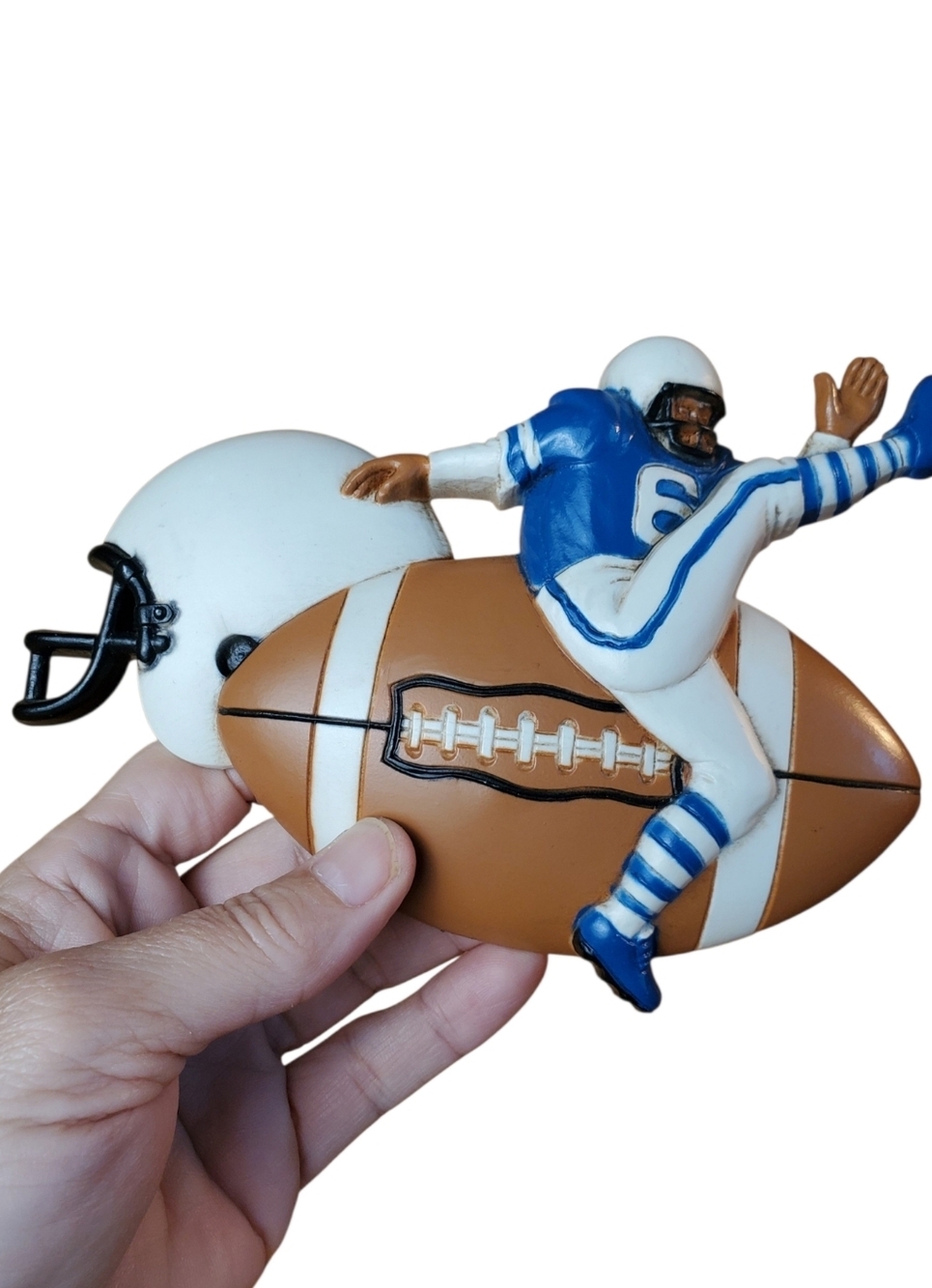 Vintage Burwood 3D Football Kicker Wall Decor